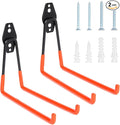 2 Pack Heavy Duty Steel Utility Wall Hooks, Wall Mount Garage Storage Organizer by sihden
