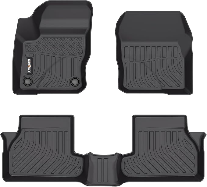 GINOWY-Floor Mats for Ford Focus 2012-2018丨TPE All Weather Car Mats Rubber by GINOWY