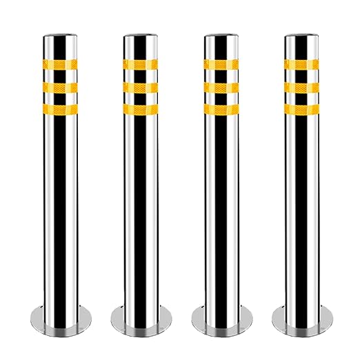 Stainless Steel Parking Bollards by Unknown