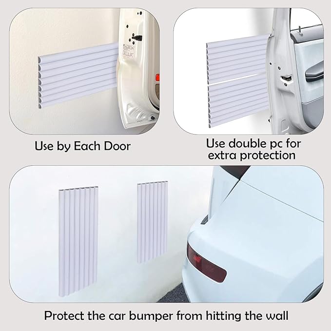 Rubber Bond Garage Wall Protectors - 4in x 12ft Strong Self-Adhesive Rubber - Image 4