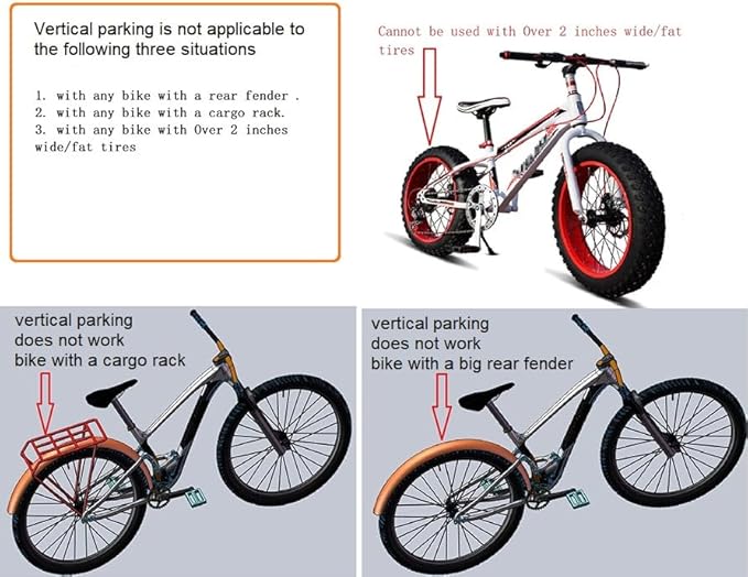 Foozet Bike Stand, Vertical Bike Rack Garage, Space-Saving Rack - Image 8