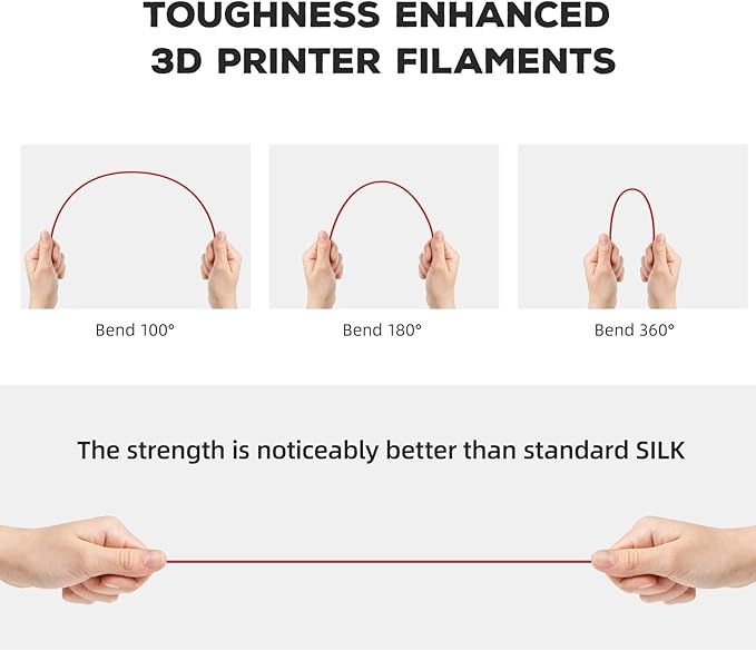 FLASHFORGE PLA Filament 1.75mm Red, 3D Printer Filament 1kg Spool, Dimensional - Image 4