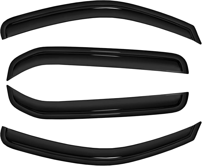 4pc Sun Rain Guards Window Visor Wind Deflector Compatible - Image 2