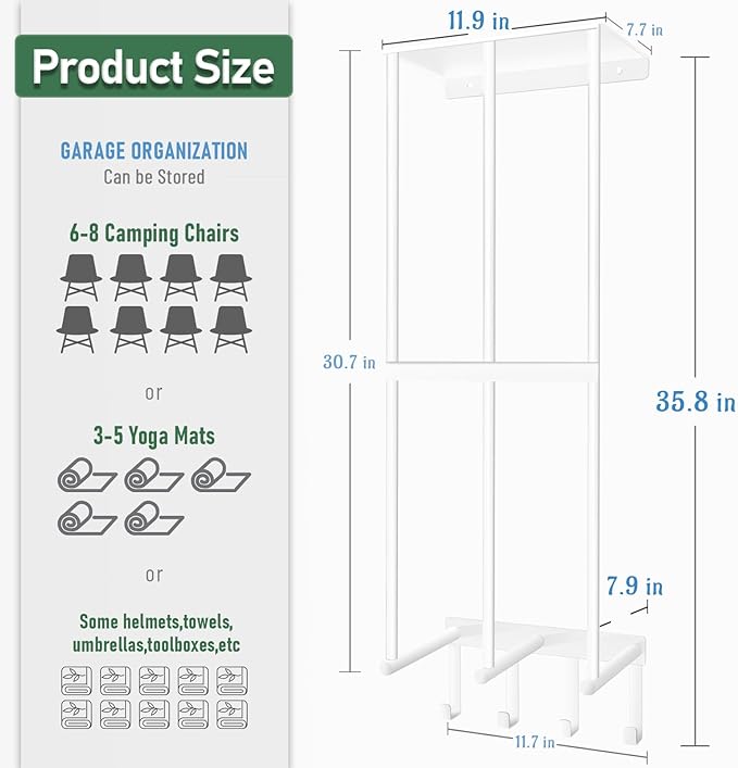 Camping Chair Wall Storage for Garage - Image 2