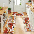 U'Artlines Fall Kitchen Rugs with Runner Sets 3 Piece Washable Floor Mats by UArtlines