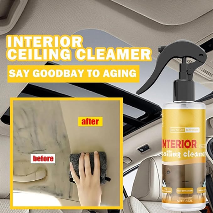 Multi-Purpose Car Interior Fabric Clean Polish Spray, Applies To Vehicle - Image 4
