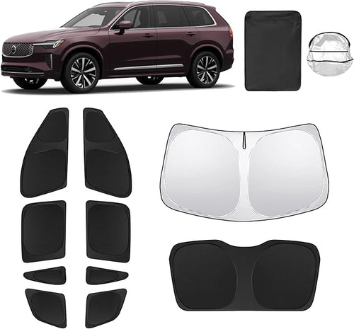10pcs Car Window Shades for Volvo XC90 2016-2024 2025 Accessories, Windshield by Unknown