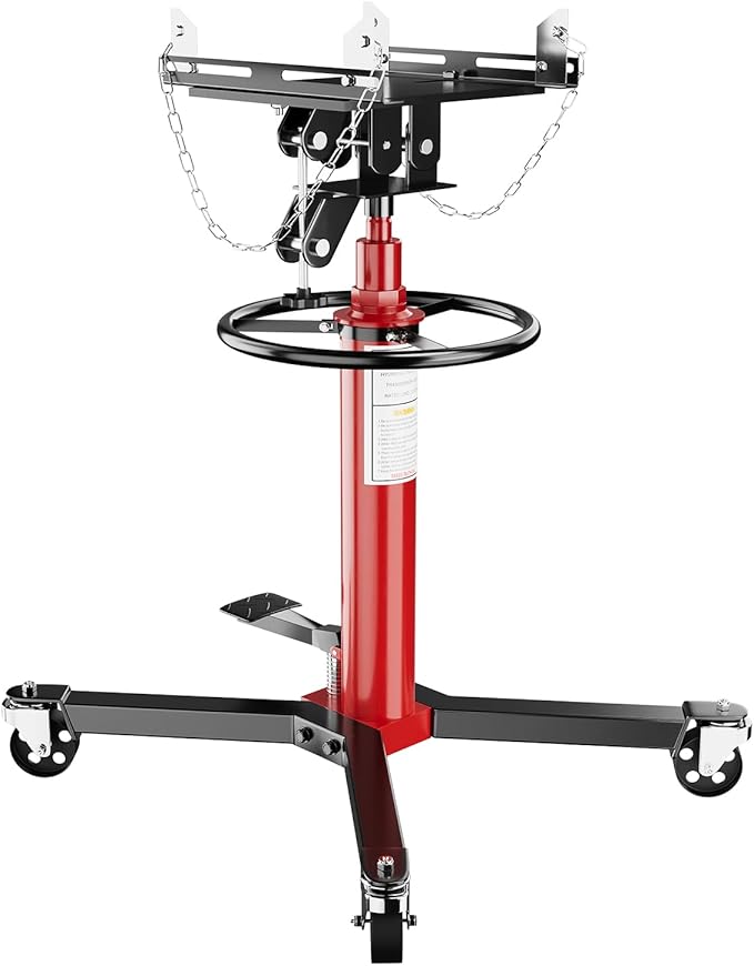 Transmission Jack, 1322lbs Hydraulic Telescoping Transmission Jack, 34.3"-68.5" by GarveeTech
