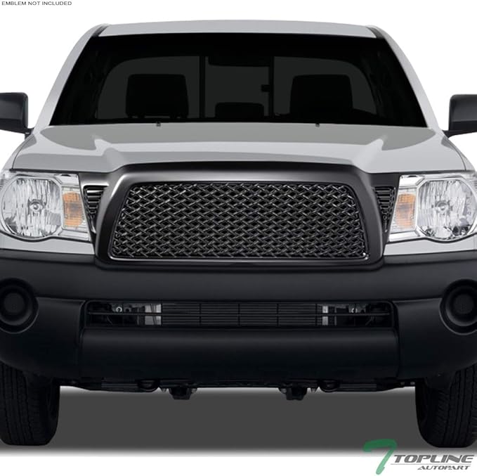 Matte Black Dragon Mesh Front Hood Bumper Grill Grille Gurad Guard ABS - Image 2