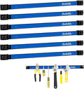 6 Pieces 18" Magnetic Tool Holder Strip, Metal Tool Organizer Rack by RechabiteMagneticTools