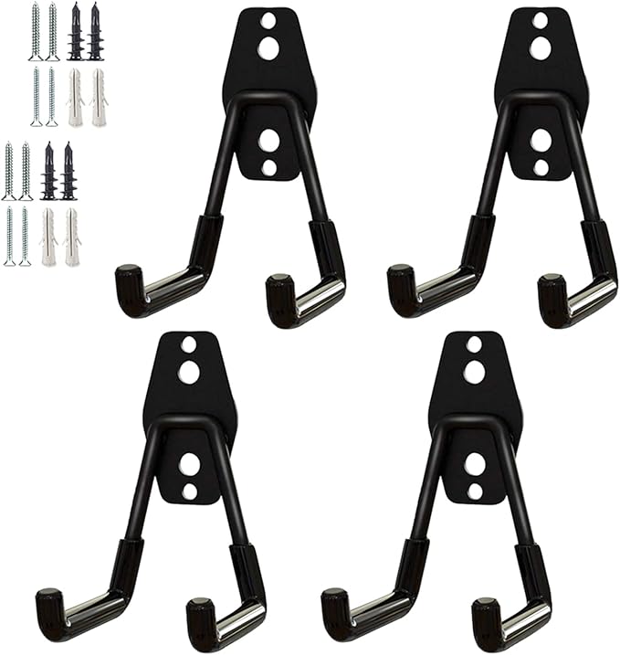 Garage Storage Utility Hooks，Garage Garden Tool Organizer，Steel Wall Mount Hooks by GeeWatom