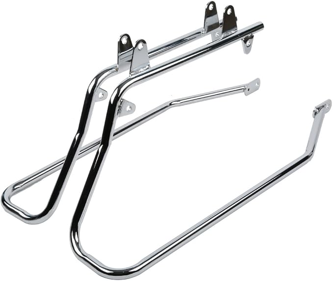 XFMT Hard Saddlebags Saddle Bag Turnk W/Chrome Conversion Brackets - Image 7