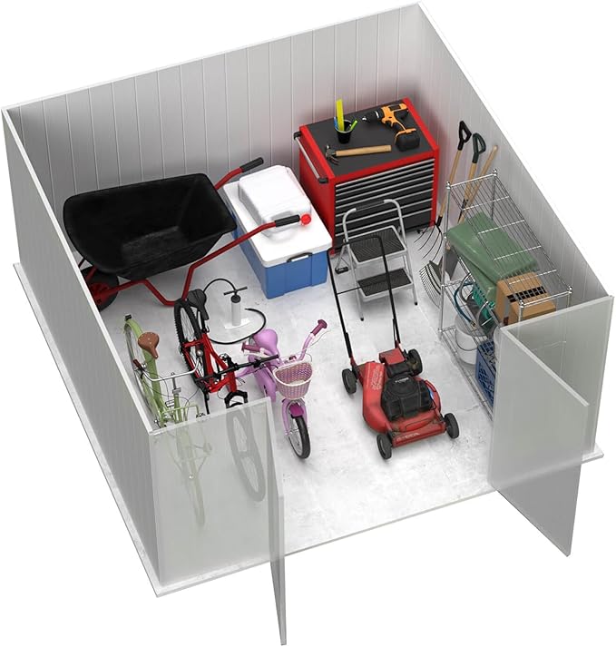 Absco Premier Storage Sheds, DIY Backyard Shed, Utility Tool Storage, Weather & - Image 2