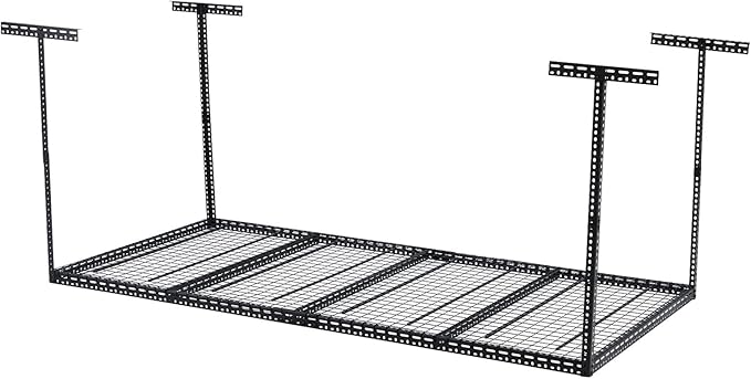 Overhead Garage Storage Rack 4x6 FT, Steel Ceiling Shelves 330lb Capacity - Image 7