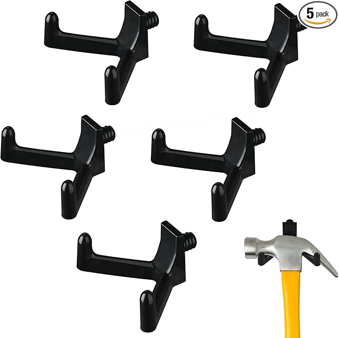 5pcs Tool Hooks for Suncast Shed, Double Head Storage Hanger by Zookpr