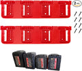 2Pcs Battery Holder 4 Slot Bulk Battery Garage Organizer Mount Fit by Unknown