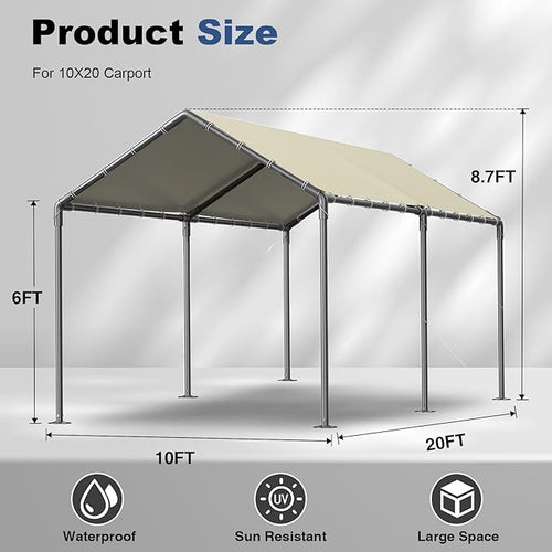 10x20ft Portable Car Tent Garage - Image 2