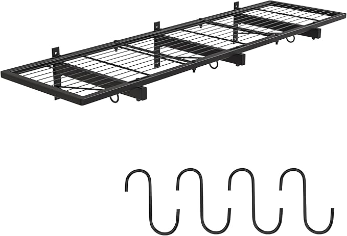 Garage Wall Shelves, 1 Shelf, Modern Style, Heavy Duty, 160 LBS Capacity by Riciakik