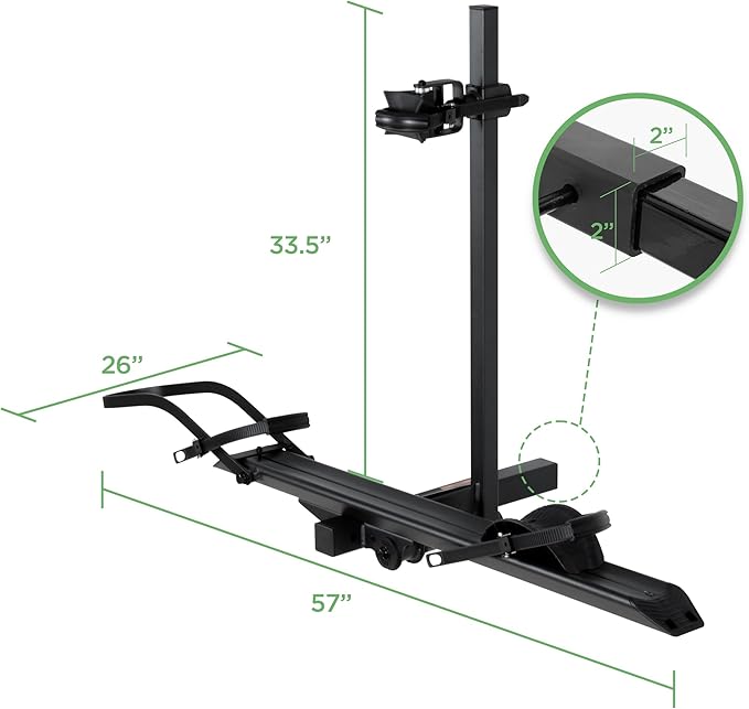 Young 100LBS. Capacity Aluminum 1-Ebike Rack - Image 7