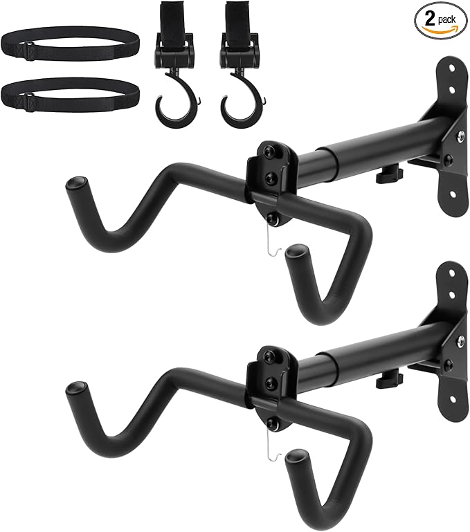 2PACK Bike Rack Garage Bike Wall Mount Bicycle Wall Hanger Bike Hook Bike by Auwey