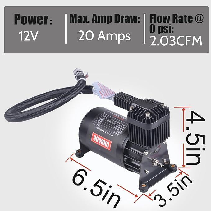 3 Gallon Air Tank with 150PSI Air Compressor 2PCS - Image 6