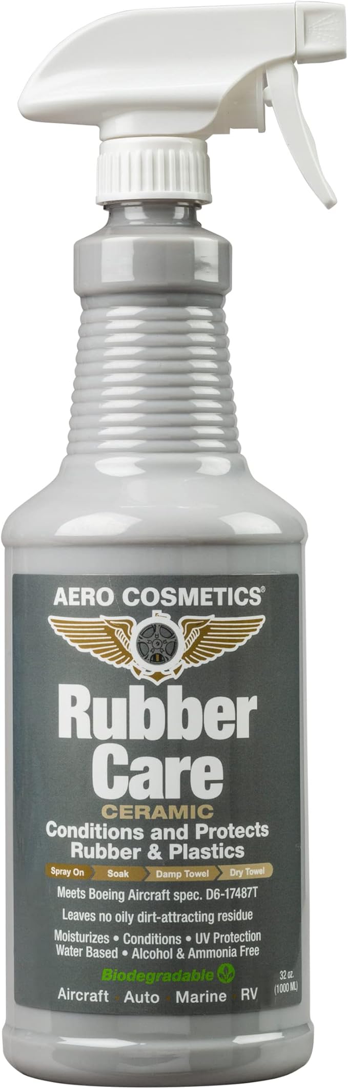 Tire Dressing, Tire Protectant, No Tire Shine, No Dirt Attracting Residue 32oz by AeroCosmetics