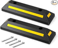 IRONMAX 2 Pack Parking Block, 21.5" Long Rubber Curb by IRONMAX