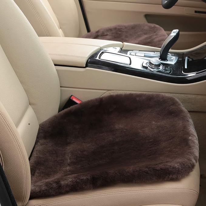 Fluffy Genuine Australia Sheepskin Car Seat Cover - Image 8
