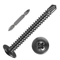 #8×1-1/2” for Sheet Metal Self-Tapping Screws 410 Black Stainless Steel Truss by Wensilon