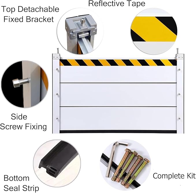 Flood Barriers for Home Exterior, Reusable Heavy Duty Aluminum Flood Water - Image 4