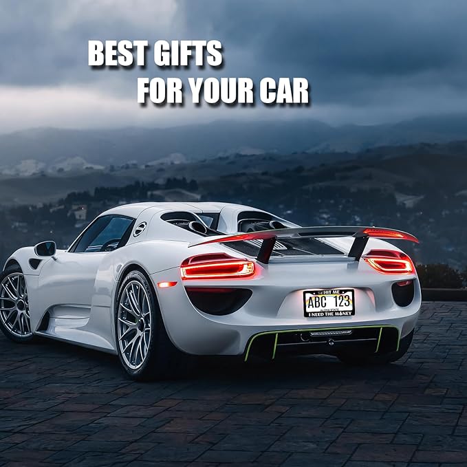 Funny License Plate Frame Hit Me I Need The Money License Plate Holder - Image 3