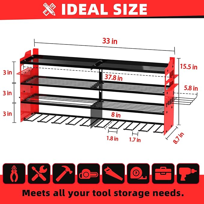 Power Tool Organizer Wall Mount - Image 2