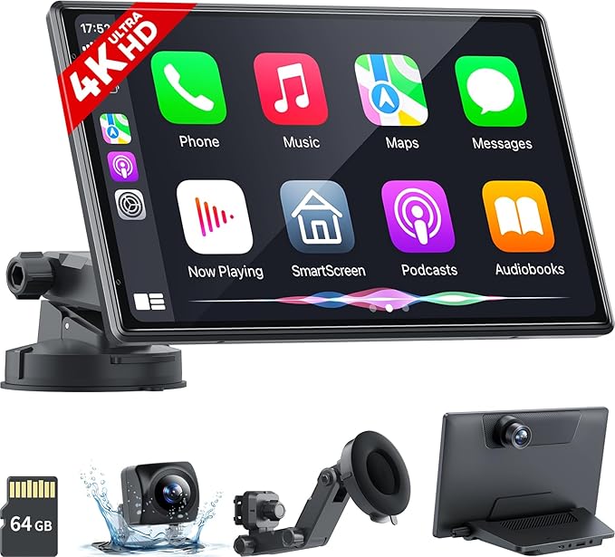 Wireless Portable Carplay Screen by EOYAA
