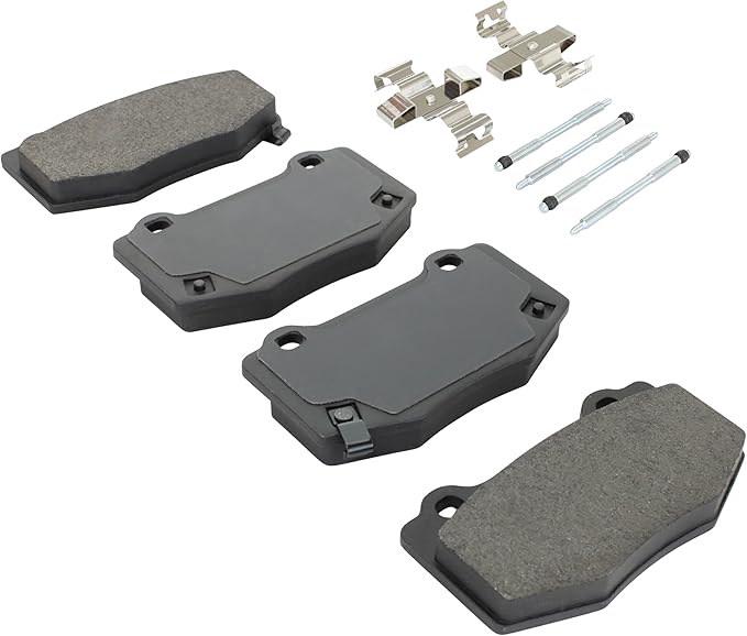 Premium Semi-Metallic Rear Brake Pads Compatible - Image 2
