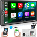 Double Din Car Stereo with Wireless Apple CarPlay and Android Auto, Mirrorlink by SjoyBring