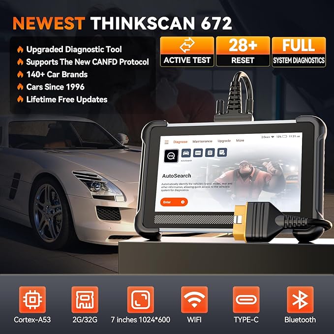 TK672 Bidirectional Scan Tool, Full System OBD2 Scanner Diagnostic Tool - Image 2