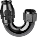 EVIL ENERGY 12AN 180 Degree PTFE One Piece Full Flow End Hose Fitting Aluminum by EVILENERGY