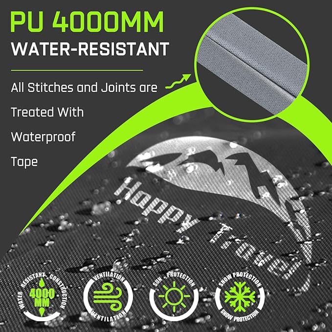 Happy Travel Bike Storage Tent Shed, Outdoor Waterproof Bicycle Covers Shelter - Image 4
