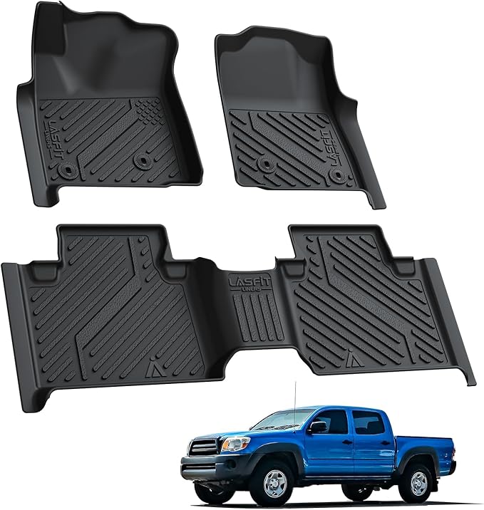 LASFIT Floor Mats for Toyota Tacoma 2005-2011 Access Cab All Weather Custom Fit - Image 8