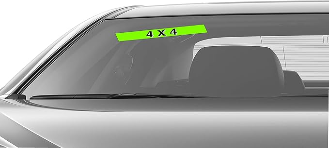 Ez-line Vinyl Windshield Stickers 3 Dozen 15 Inch Chartreuse Slogan Dealership - Image 5