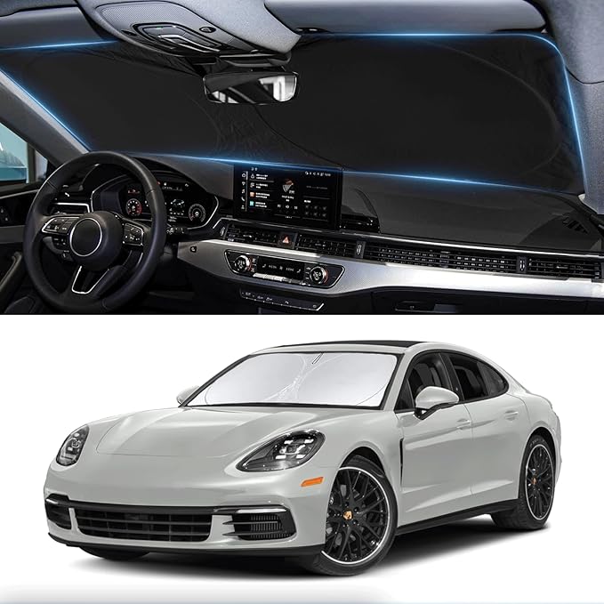 Sunshade for 2017-2023 2024 2025 Porsche Panamera Accessories Front Window Sun by INSAUTO