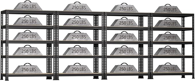 5-Shelf Heavy Duty Shelving by BuxWellBang