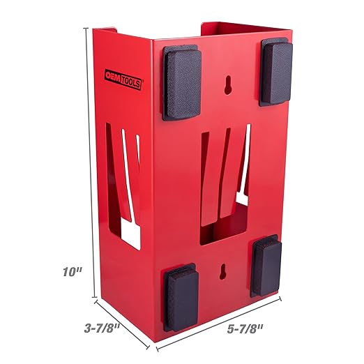OEMTOOLS 23123 Red Magnetic Glove Dispenser, Disposable Gloves Box Holder - Image 3