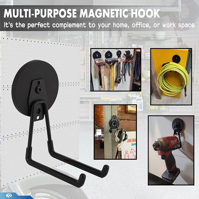 2 Pcs Magnetic Hook Heavy Duty, Strong Magnet Hooks - Image 3