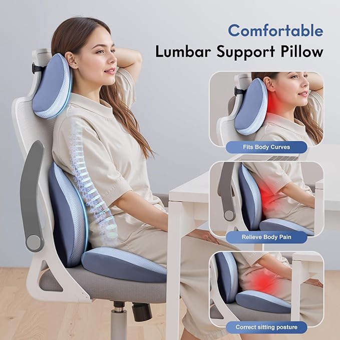 FLORICH Seat Cushion and Lumbar Support Pillow - Image 4