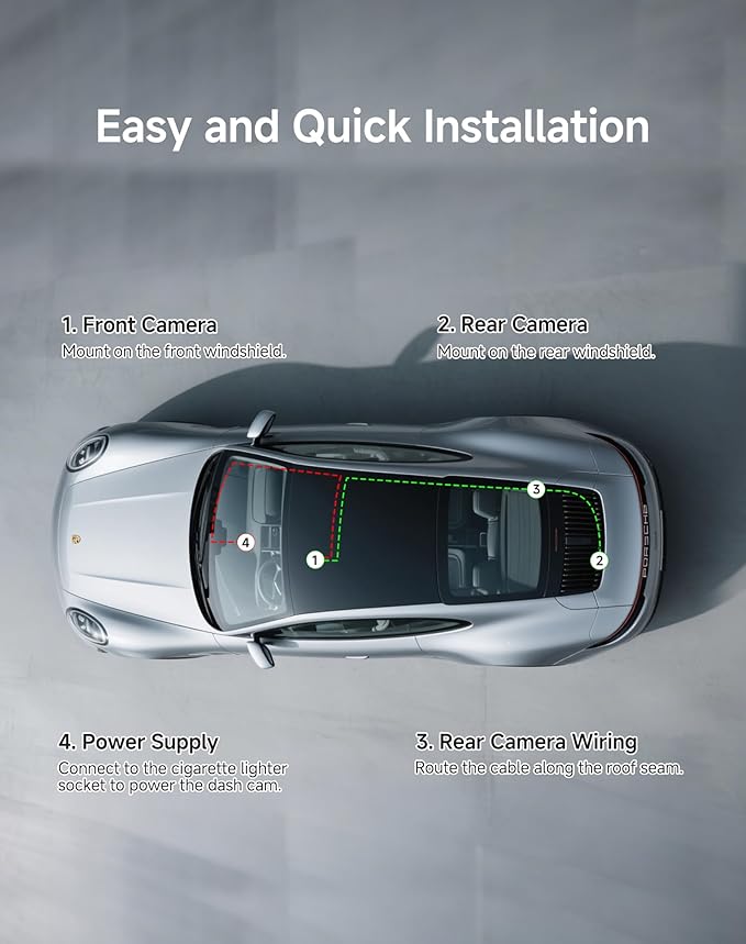 Dash Cam Front and Rear: 4K+2K Dash Camera - Image 7