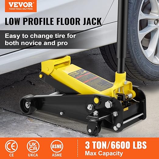VEVOR 3 Ton Low Profile Floor Jack - Image 2