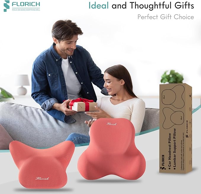 FLORICH Car Lumbar Support Pillow and Neck Headrest Pillow - Image 8