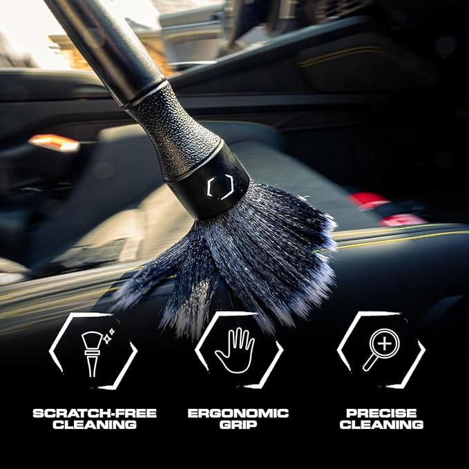 Blackline Car Detail Brushes- Luxury Car Detailing Brush Set - Image 5