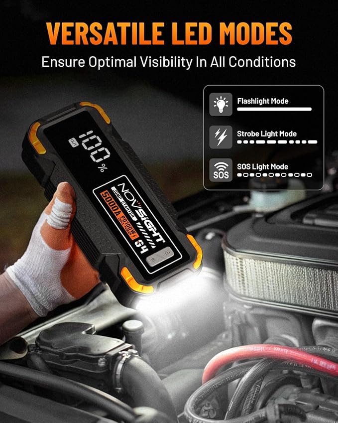 NOVSIGHT Car Battery Jump Starter - Image 4